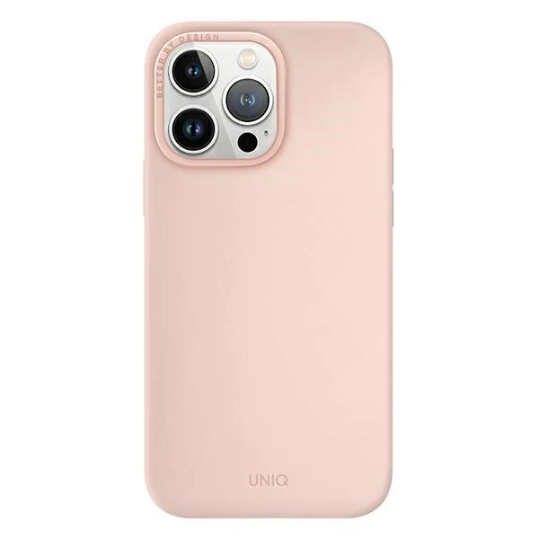 UNIQ Lino case for iPhone 14 Pro Max 6.7" pink/pink blush