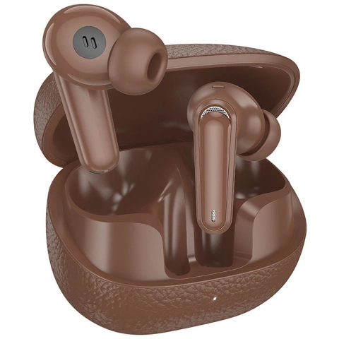 Słuchawki bezprzewodowe Bluetooth HOCO TWS EQ23 Etui ładujące Brązowe