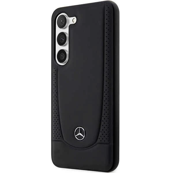 Mercedes Samsung Galaxy S23 HardCase kožené městské černé