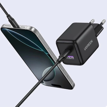 Ładowarka Sieciowa Ugreen X516 GaN 30W USB-C USB-A Szara
