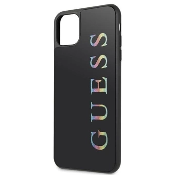 Guess GUHCN65LGMLBK iPhone 11 Pro Max černé/černé pevné pouzdro Glitter Logo