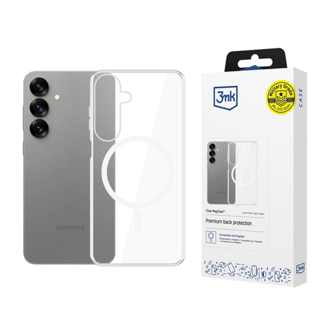 Etui do Samsung Galaxy S25+ Plus Transparent 3mk Clear MagCase MagSafe