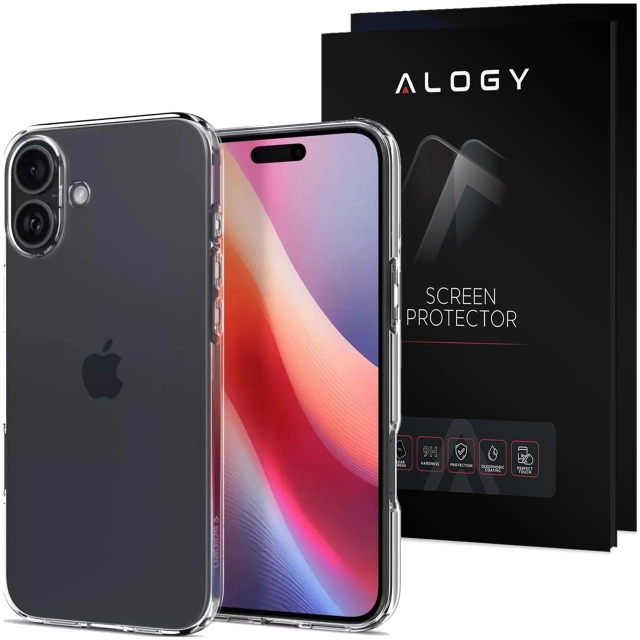 Glashülle für iPhone 16 Spigen Liquid Crystal Schutzhülle Crystal Clear Handyhülle