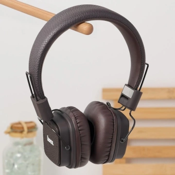 Bezdrátová Bluetooth sluchátka HOCO W56 hnědá