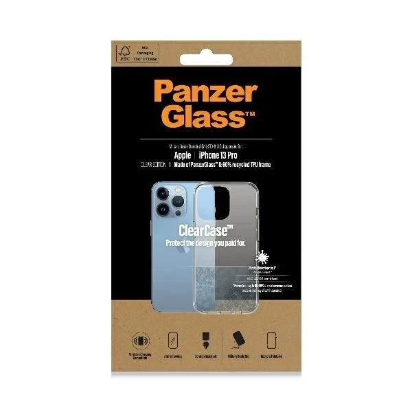Чохол для iPhone 13 Pro PanzerGlass ClearCase, антибактеріальний, військового класу