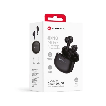 Bezdrátová sluchátka Forcell F-Audio TWS Clear Sound, černá