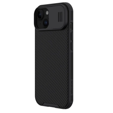 Magnetické pouzdro Nillkin CamShield Pro pro iPhone 15 Plus s ochranou fotoaparátu – černé