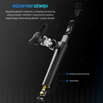 Автомобільні навушники ROCK SPACE Torch Blue Bluetooth