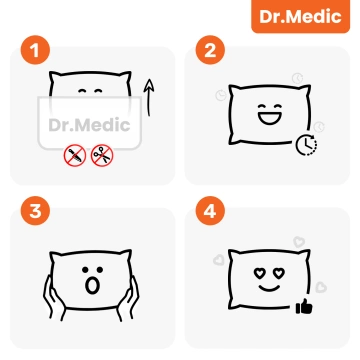 DR.MEDIC LumbarGuard™ Zádový polštář do auta Ergonomický bederní polštář pro autosedačku pro řidiče a spolujezdce