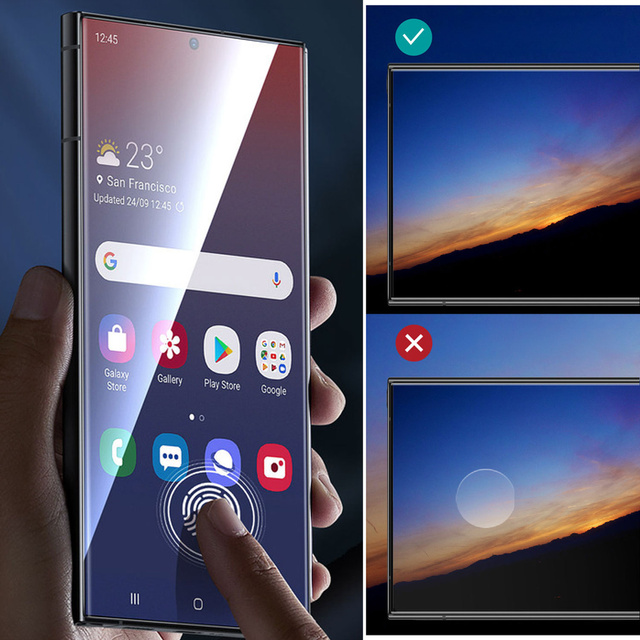 2x Panzerglas für Samsung Galaxy S24 Ultra Displayschutzfolie mit UV-Lampe Glas 9H Kleber Alogy