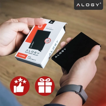 Alogy Anti-Theft Peňaženka RFID Smart Card držiak čierny
