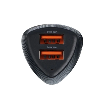 Forcell Carbon Car Charger QC 3.0 2xUSB 36W Black