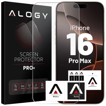 Загартоване скло для Apple iPhone 16 Pro Max Screen Protector 9H Alogy Heavy Pro ™️