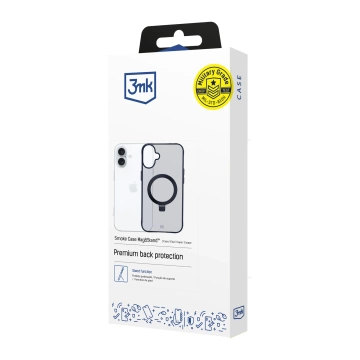 Etui Apple iPhone 16 Plus 3mk Smoke Case Mag