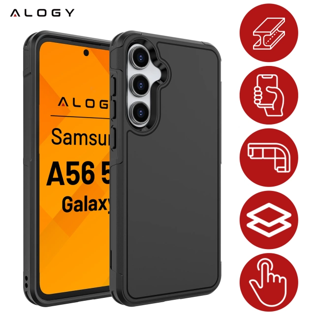Чохол для Samsung Galaxy A56 / A36 5G 2025 Alogy HeavyDuty™️ Case Black