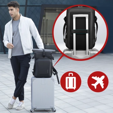 Mark Ryden Kamera- und Ausrüstungsrucksack, wasserdicht, 30 l Fassungsvermögen, stoßfestes EVA-Material, mit Fächern für Zubehör und einen 15,6-Zoll-Laptop (48 × 27 × 19 cm) – Schwarz