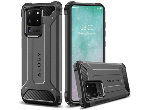 Alogy Hard Armor Hülle für Samsung Galaxy S20 Ultra grau