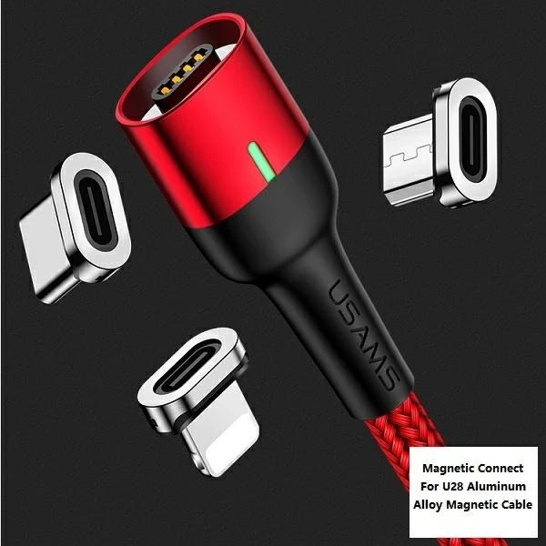 USAMS Magnetic Adapter U28 Lightning bulk silver/silver SJ325LNTA