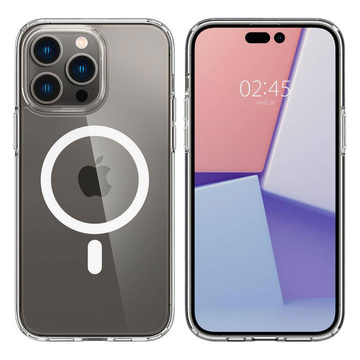 Puzdro MagSafe Puzdro Spigen Ultra Hybrid Mag pre Apple iPhone 14 Pro Max White