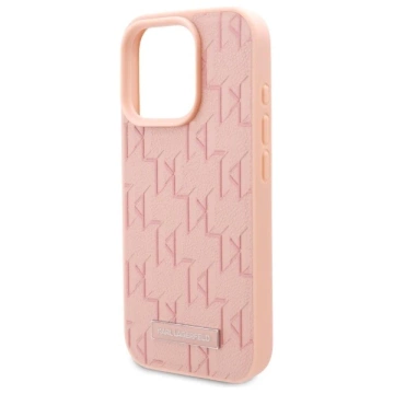 Puzdro Karl Lagerfeld pre iPhone 16 Pro 6,3" Pink Magsafe Hardcase Hot Stamp