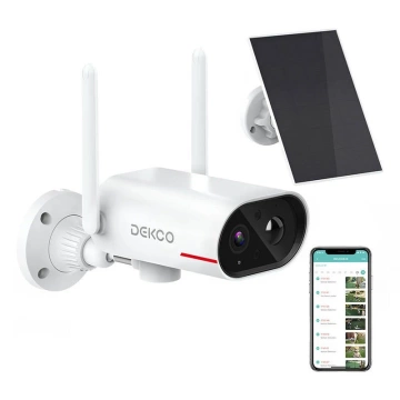 Wi-Fi зовнішня камера з сонячною панеллю DEKCO DC8L 3MP