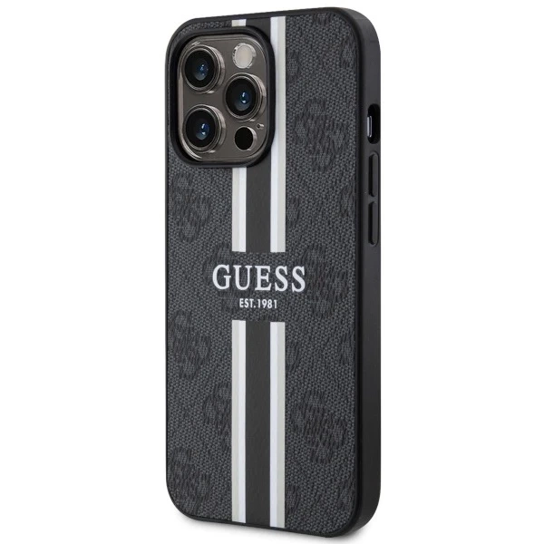Etui Guess GUHMP13XP4RPSK für iPhone 13 Pro Max 6,7" Hardcase 4G bedruckte Streifen MagSafe