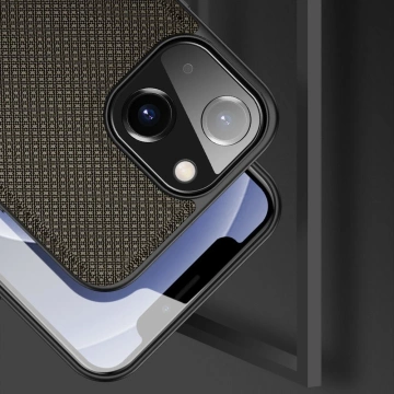 Kryt pouzdra Dux Ducis Fino pokrytý nylonovým materiálem iPhone 13 mini zelený