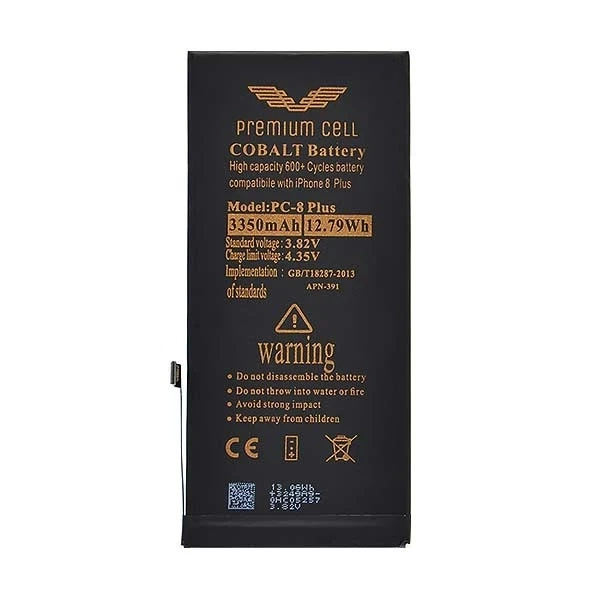 Bateria Premium Cell Cobalt iPhone 8 Plus 3350mAh 600 Zyklen