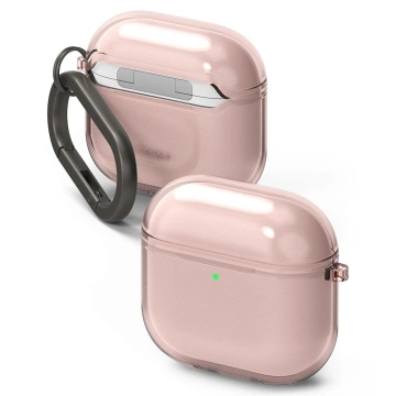 Puzdro na Apple AirPods 4 s karabínou Ringke Air ružovej farby