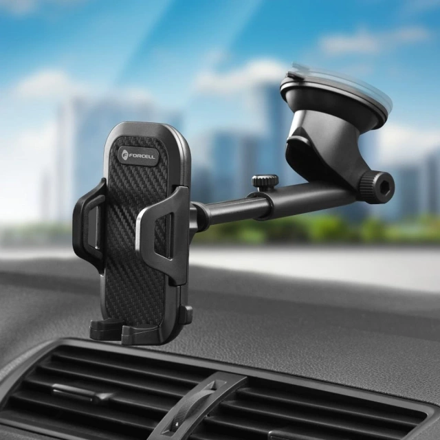 Forcell F-GRIP Carbon Bracket Car Holder Adjustable for Windshield