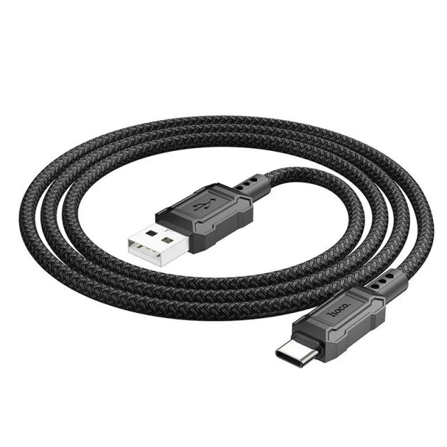 HOCO USB-A auf Typ C Kabel X94 1m Schwarz 3A PVC Schnelles Laden