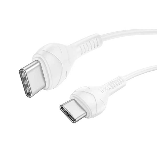 Kabel HOCO Typ C na Typ C X37 1m bílý PD 60W rychlé nabíjení