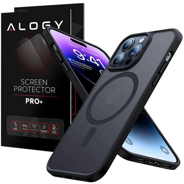 Захисний чохол Magmat MagSafe phone case для Apple iPhone 14 Pro Matte Black Glass