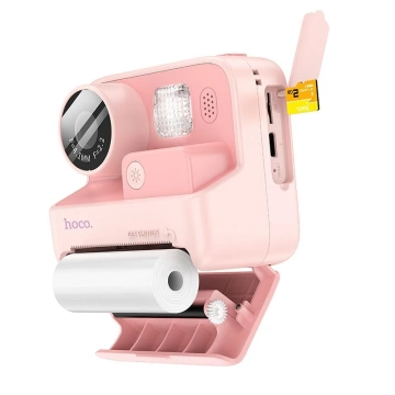HOCO Kinderkamera mit Drucker DV200 Pink