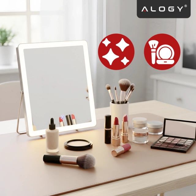 Podložka pod stôl 80×40 cm – protišmyková ochranná podložka z elegantnej PU ekokože, na myš a klávesnicu, štýlová a odolná – Alogy WorkMat™ béžová