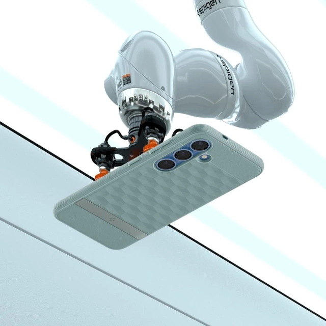 Kryt Spigen Parallax Mag MagSafe pre Samsung Galaxy S25 Plus, šalviovo zelený