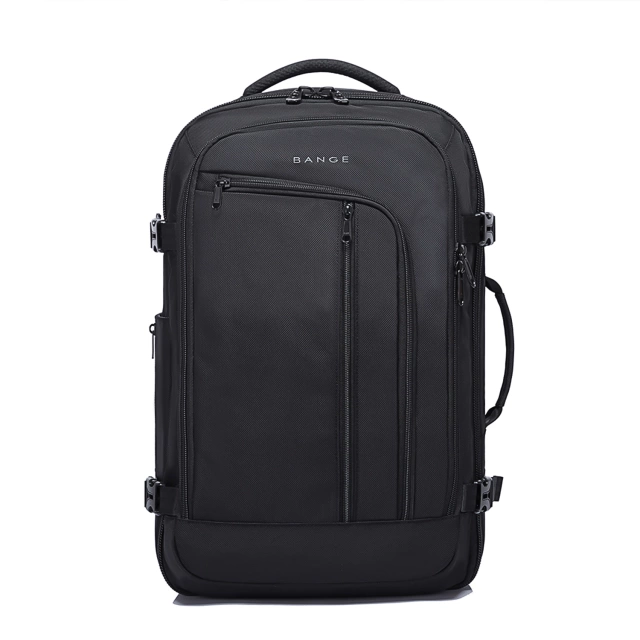 Bange wasserdichter Rucksack für 15,6-Zoll-Laptop, Stadtreisender, 45 x 30 x 16 cm, für Arbeit, Flugzeug, Herren, Damen, mit USB-Anschluss Schwarz