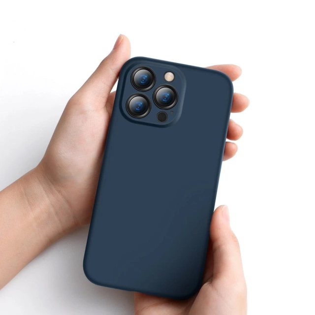Baseus Tekuté gelové pouzdro Silikonový kryt pro iPhone 13 Pro Modrý (ARYT000703)