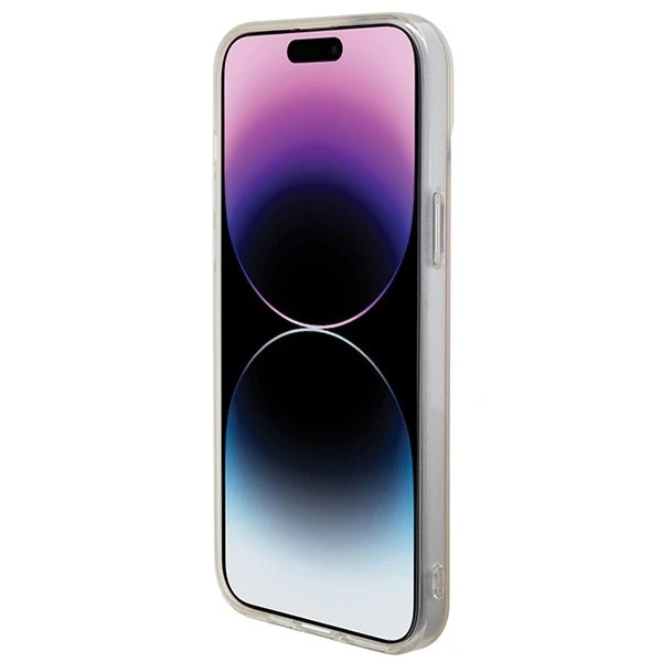 Etui Guess GUHMP15LHITSP для iPhone 15 Pro 6.1" różowy/рожевий твердий чохол IML Iridescent MagSafe