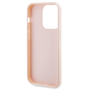 Karl Lagerfeld KLHCP15L3DMBKCP case for iPhone 15 Pro 6.1" pink/pink hardcase 3D Rubber Glitter Logo