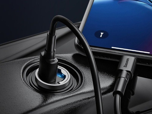 Autonabíječka Baseus mini QC 3.0 5A 30W černá