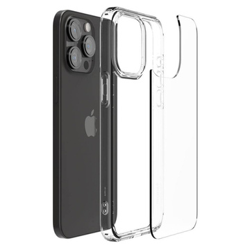 Hülle für iPhone 15 Pro Max Spigen Ultra Hybrid Case, kristallklare Rückseite