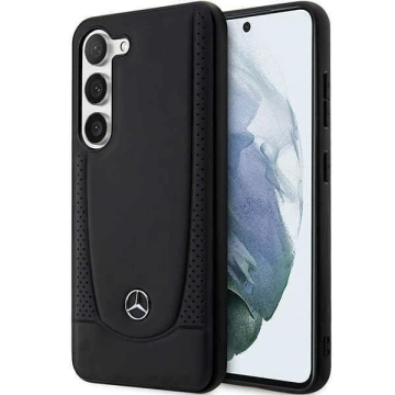 Pevné puzdro Mercedes Samsung Galaxy S23 kožené Urban Black