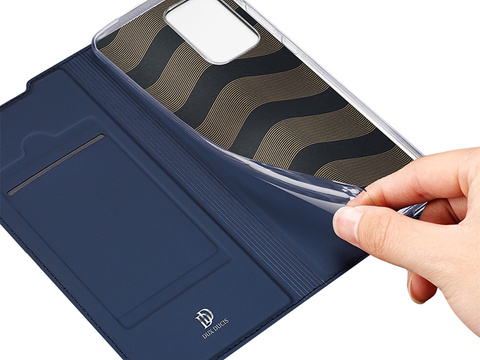 Dux Ducis Skin Protective Flip Leather Case for Samsung Galaxy A72 Navy