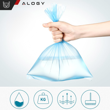 Garbage bags small mini colorful mix of colors 6 rolls x15 bag set 3L [90pcs] Alogy