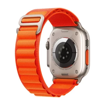 Nylonové profesionálne Apple hodinky 4/5/6/7/8/se/ultra (42/44/45/49 mm) oranžové