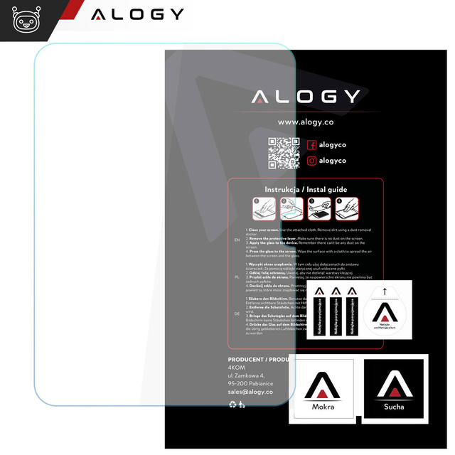 Tempered Glass For Apple iPad 10.9 10 Gen 2022 (A2696/A2757/A2777) Alogy Screen Protector Pro 9H Hole Screen Protector