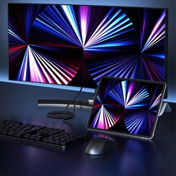 2m kabel.Nylonové opletení.Vyztužený HDMI 8K 60Hz 48Gbps 2.1 High Speed