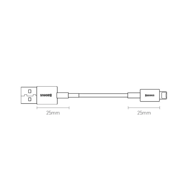 Baseus Superior USB kabel - Lightning 2,4 A 1 m červený (CALYS-A09)