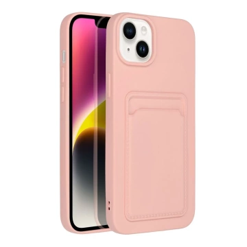 POUZDRO NA KARTY na IPHONE 14 PLUS ružové
